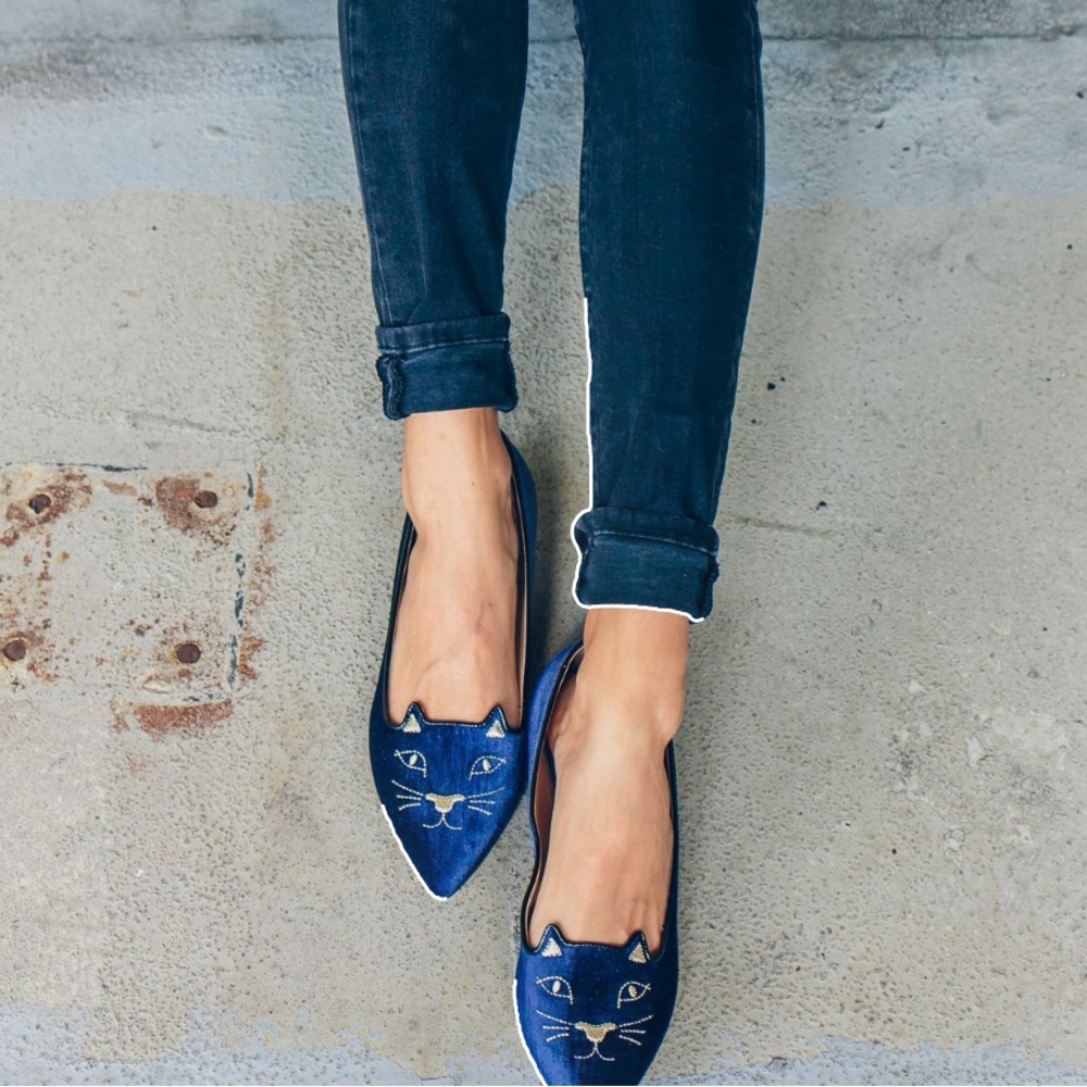 Charlotte Olympia Mid Century Kitty Flats - New in Box - Sz. 41 - Picture 3 of 11